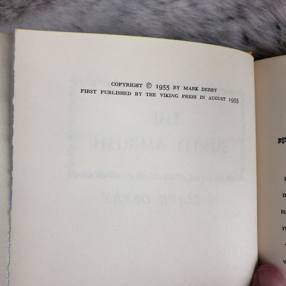 THE SUNLIT AMBUSH HARDCOVER with DJ‎ Mark Derby 1955 BCE Harry Wilcox - Picture 2 of 7